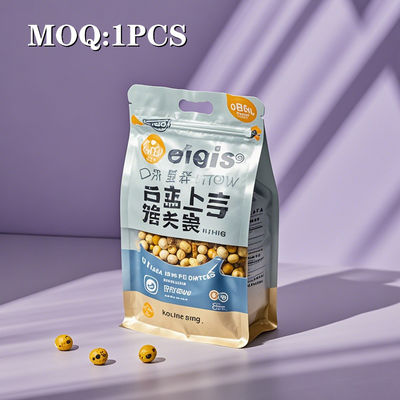 Baharatlı baharatlar için özel basılı laminat plastik poşet ambalajı - Kırmızı 2.5mil Stand Up Zipper Poşet