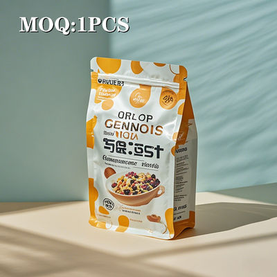 Gıda ambalajı için penceresi olan özel Mat Finish Stand Up Pockets Mylar Bags