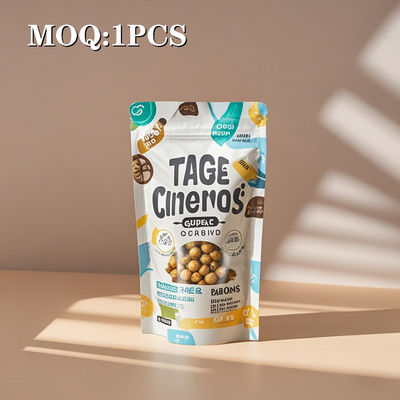 Sağlam Fındık, Taneler ve Fasulye Profesyonel Duygu ve Yeniden Kapanabilir Fermuarlı Gıda Paketleme Torbaları