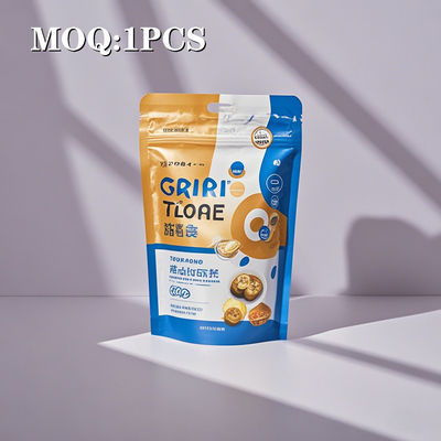 Özel OEM ODM 100g Meyve Tozu için Stand Up Pocket Mylar Torbaları Açık Pencereli