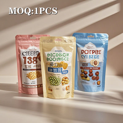 Özel basılı gıda kalitesi, tohum, kuru meyve, fındık için yeniden kapanan firma torbaları: Ziplock ile dayanıklı gıda ambalajı