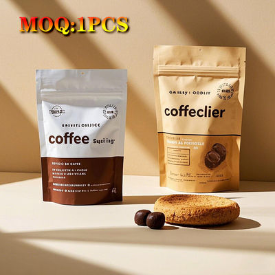 Özel Dijital Baskı Geri Dönüştürülebilir Kompozit Ayaklı Cüzdan Tohumlar Baharat Baharat Paketleme Ziplock Zipper Pencereli Mylar Torba