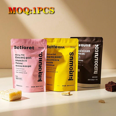 Özel Baskı Yeniden Kapanabilir Kokusuz Laminasyonlu Mylar Torbaları Renkli Yukarı Taşlı Gıda Çantaları Şeker 1g 35g 7g 14g 28g 1oz