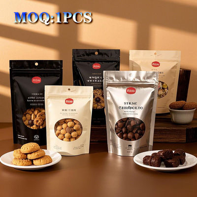 Özel Laminasyonlu Plastik Alüminyum Folyo Çantası Fermuar Üstü Gıda Ambalajı Yatay Yukarı Taşlı Cüzdanlı Cüzdanlı Cüzdan