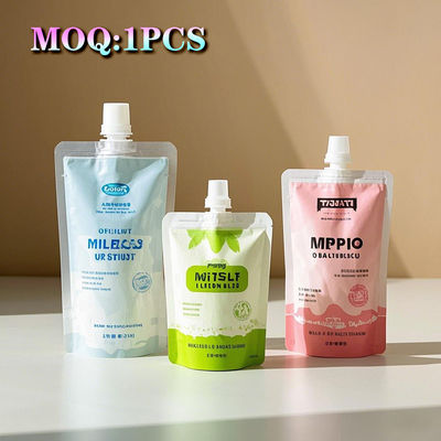 Yukarı Plastik Özel Sıvı Meyve Suyu Torbası İçecek Paketleme Torbaları Dökme Torbası Meyve Suyu Doypack Dökme Torbaları