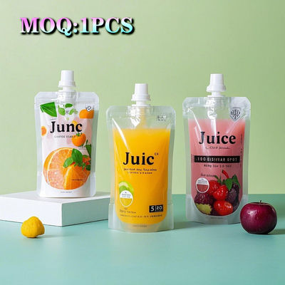 Yüksek bariyerli özel baskılı ayakta kanat torbası süt suyu sıvı ambalaj kanat torbası torba