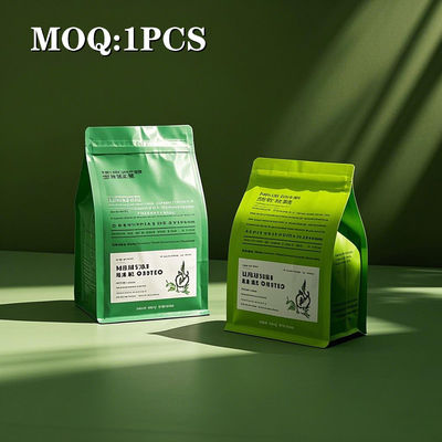 Çay ve kahve için dayanıklı düz tabanlı alüminyum folyo torbaları