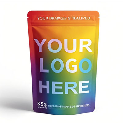 Özel 35g Kokusuz Mylar Torbaları - 14g Gıda Sınıfı Yeniden Kapanabilir Ziplock Cüzdanları Çocuklara Güvenli Ambalajlar