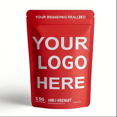 Özel Basılmış Kokusuz Duruş Ziplock Mylar Torbaları 3.5g Yeniden Kapanabilir Alüminyum Plastik Gıda Paketleme Cüppeleri