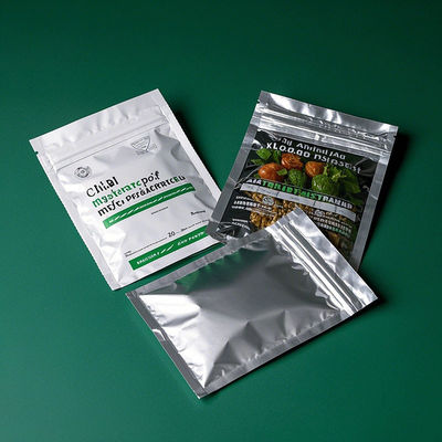 Çocuklara dayanıklı Mylar Çantaları FCC Sertifikalı Çocuk Kanıtlı Ambalaj Hava geçirmez Nem Kanıtlı Gıda Sınıflı Özel Fermuar / Boyut / Baskı