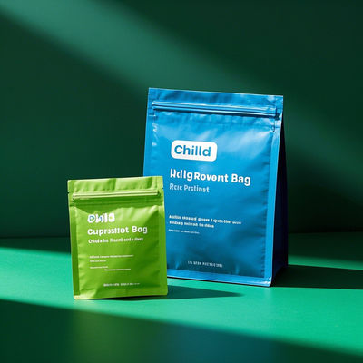 Çocuklara karşı dayanıklı, FDA sertifikalı, Farmasötik ve atıştırmalık ambalajı için özelleştirilebilir tasarımlı, ayakta duran çanta