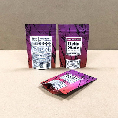 ASTM D3475 Sertifikalı Çocuk Güvenli Çantalar Ot Gummy & İlaç Depolama