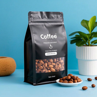 Premium Gıda Güvenli Sekiz Taraflı Sızdırma Düz Alt Çanta Su geçirmez ve Tekrar Kullanılabilir