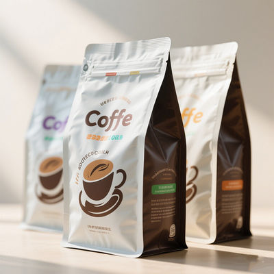 Premium Kahve Ambalajı Mylar Bag Aroma Lock Valve & 99% UV Işık Engelleme