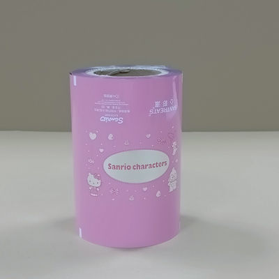 Ekoloji dostu renkli baskı ambalaj filmi canlı tasarım FDA sertifikalı perakende poşetleri için toptan