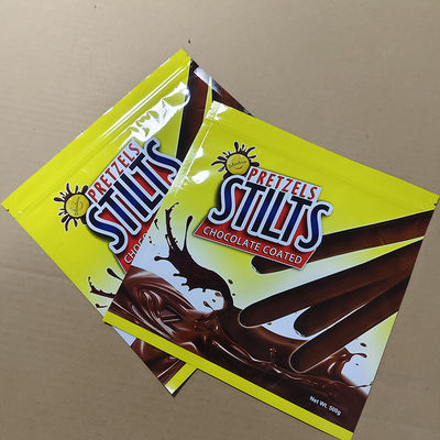 Lüks Çikolatalı Gıda Paketleri Gıda Kaliteli Laminasyonlu Naylon & QR Kod İzlenebilirliği