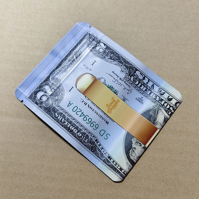 Özel Dolar baskılı çocuk geçirmez çantalar Astım Iso sertifikalı ve geri dönüştürülebilir Pet / al / pe Laminatları