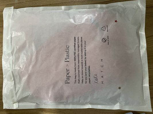 Perakende ambalajı için özel sürdürülebilir biyolojik ayrıştırılabilir kağıt torbaları