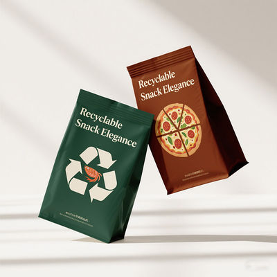 Toptan 8 taraflı mühürlü çevre dostu ambalaj torbaları geri dönüştürülebilir özelleştirilebilir boyutlar