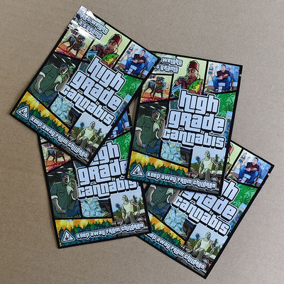 GTA Temalı Çocuk Korumalı Bariyer Çantası REACH ROHS Uyumlu 8 Renk Rotogravür Baskı