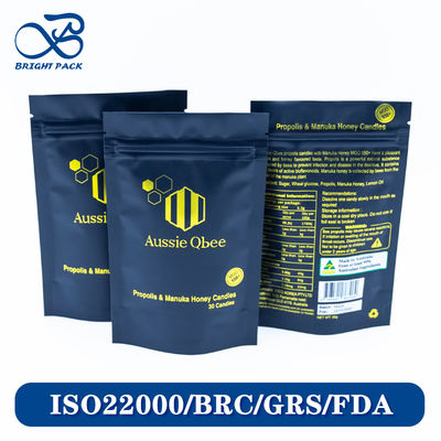 Premium Stand Up Pockets For Candy Packaging With Custom Brand Printing Toplu siparişlerde indirimler.