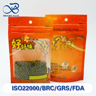 Özelleştirilebilir Baskılı, Şeffaf Pencereli, Hafif ve Geri Dönüştürülebilir Ayakta Duran Gıda Ambalaj Poşetleri.