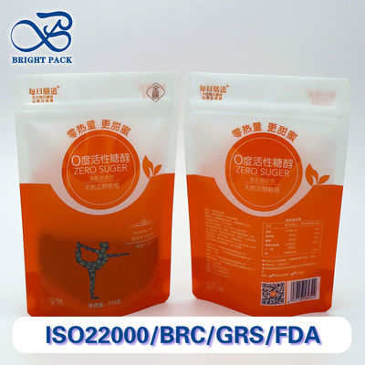 Özel Benzersiz Pencereler ve Baskı Desenleriyle Gıda Ambalajları İçin Neme Dayanıklı Ayakta Duran Poşetler.