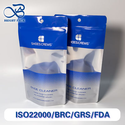 Çok Yönlü İşlevsellik Sunan, Çoklu Sahne Kullanımı İçin Uygun, Ayakkabı Temizleyici Ambalajları İçin Şeffaf Pencereli Taşınabilir Dik Durabilen Torbalar.