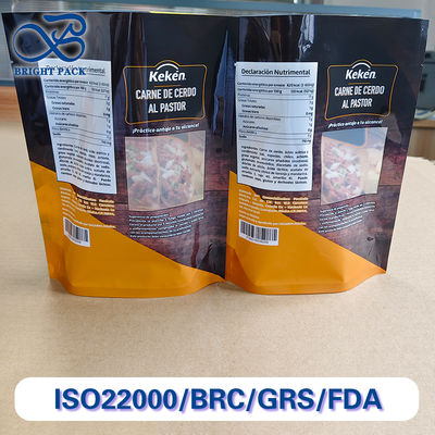 Gıda ambalajı için özelleştirilebilir dijital baskılı ayakta duran çantalar.