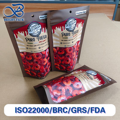 Pantone Eşleşmeli Özel Logolu Dik Durabilen Torbalar, Gıda Ambalajları Toptan Satışı İçin 10 Renkli Flekso Baskı.