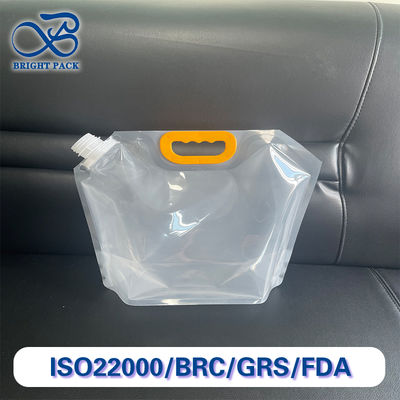Takviyeli Kulplu Kalınlaştırılmış Şeffaf Musluklu Poşetler 1L/1.5L/2.5L/5L/10L Nozül Torbası Toplu Tahıl ve Sıvı Ambalajlama İçin.
