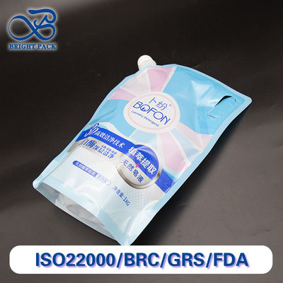 Çamaşır deterjanı ambalajı için el ile dayanıklı ve kullanışlı boru kesesi.