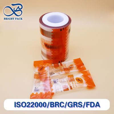 Çevre dostu şeffaf basılı rulo filmi sürdürülebilir gıda ambalajı için özel renk