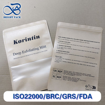 Kraft Kağıdı PE Fermuar Çantaları Su geçirmez Özel Logo ve Baskı Geri Dönüştürülebilir Ayağa Çantalar Ücretsiz Tasarım