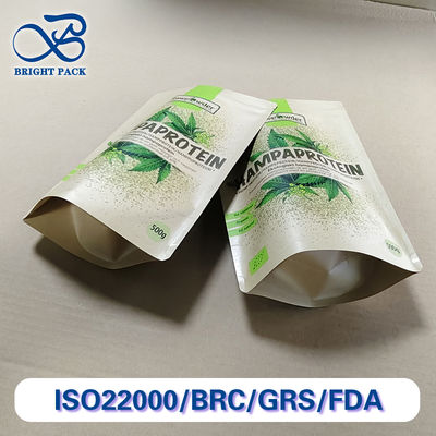 Gıda sınıfı Kraft Kağıt Kompozit Çantaları 5.5x8 Inç Çevre dostu