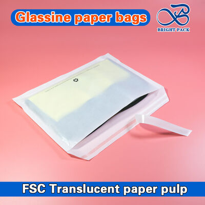 Biyodegradable Translucence Glassine Paper Waxed Paper Custom Printed Garment Bags For Sock Clothing T-Shirt Packaging Biyodegradable Translucence Glassine Paper Glassine Paper Waxed Paper Custom Printed Garment Bags For Sock Clothes T-Shirt Packaging