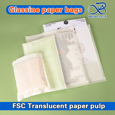 Kendinden Yapışkanlı Mühürlü, Biyobozunur, Özel Baskılı Cam Kağıt Torbalar, Çevre Dostu Ambalaj İçin