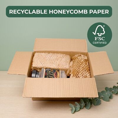 Perforasyonlu Bal Arısı Kağıdı Roll Kraft Bal Arısı Sargı genişletilebilir Yastık Kağıdı Paketleme için